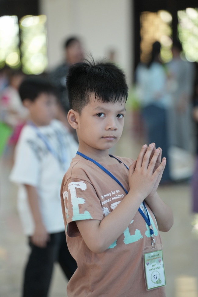 Khoá tu thiếu nhi “Em về bên Phật” lần 73.