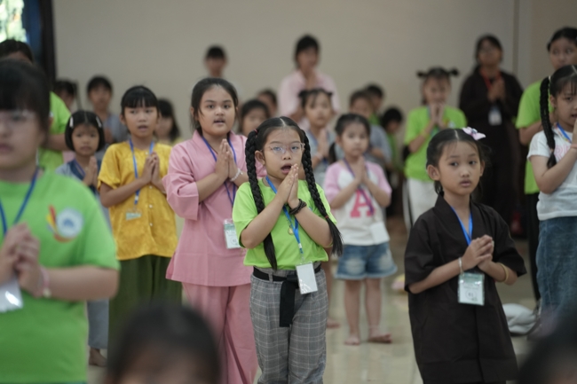 Khoá tu thiếu nhi “Em về bên Phật” lần 73.