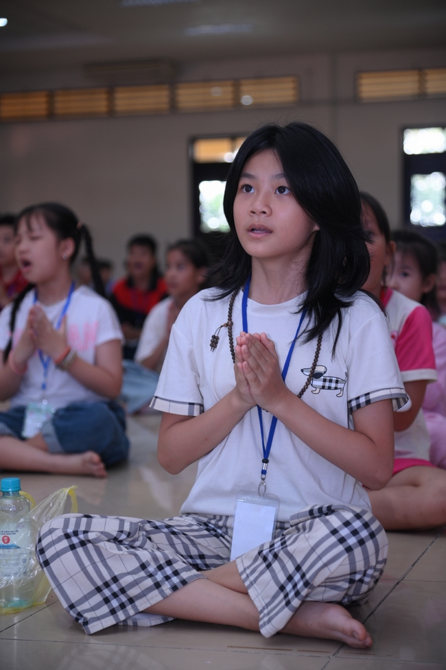 Khoá tu thiếu nhi “Em về bên Phật” lần 73.