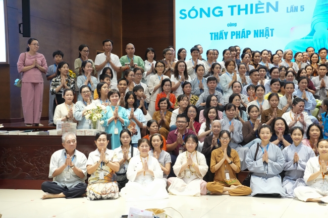 Chùa Hoằng Pháp hỗ trợ cơ sở cho Khóa tu “Sống Thiền” lần 5 do Đại đức Thích Pháp Nhật tổ chức.