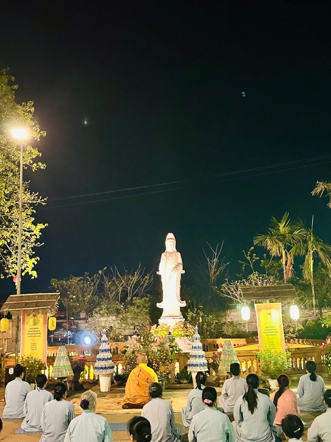 Memorial Night, Fulfillment Ceremony of the Five Hundred Names Vow and Chanting of Great Compassion Mantra Celebrating the Birthday of Avalokiteshvara Bodhisattva at Dong Cao Pagoda, Thanh Hoa
