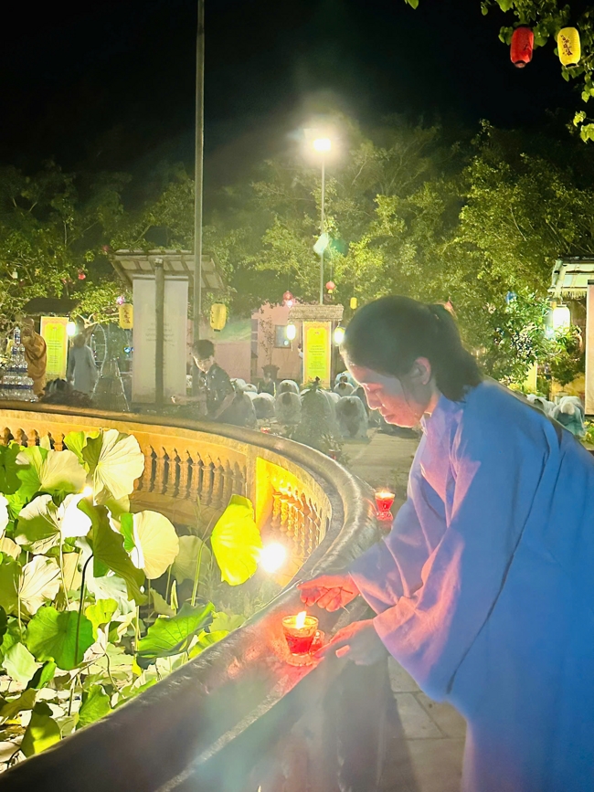 Memorial Night, Fulfillment Ceremony of the Five Hundred Names Vow and Chanting of Great Compassion Mantra Celebrating the Birthday of Avalokiteshvara Bodhisattva at Dong Cao Pagoda, Thanh Hoa