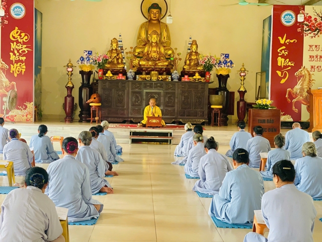 Memorial Night, Fulfillment Ceremony of the Five Hundred Names Vow and Chanting of Great Compassion Mantra Celebrating the Birthday of Avalokiteshvara Bodhisattva at Dong Cao Pagoda, Thanh Hoa