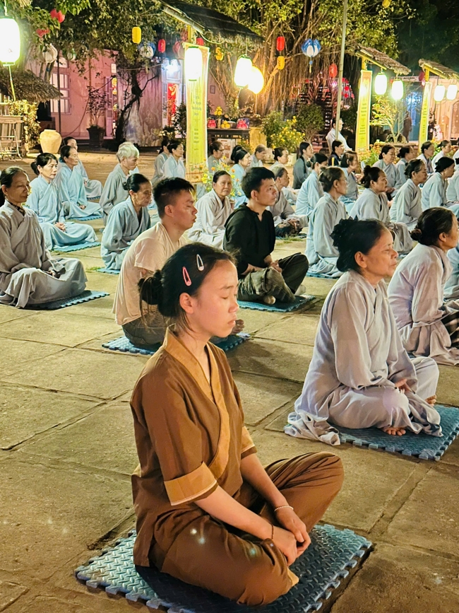 Memorial Night, Fulfillment Ceremony of the Five Hundred Names Vow and Chanting of Great Compassion Mantra Celebrating the Birthday of Avalokiteshvara Bodhisattva at Dong Cao Pagoda, Thanh Hoa