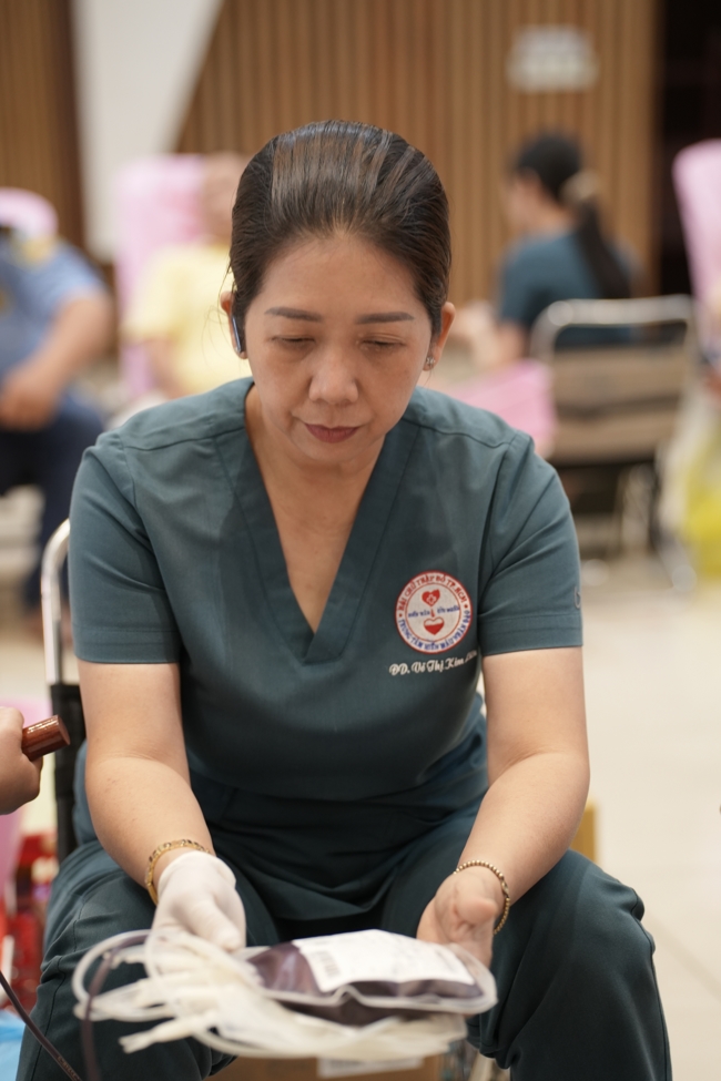 Chương trình Hiến máu nhân đạo.