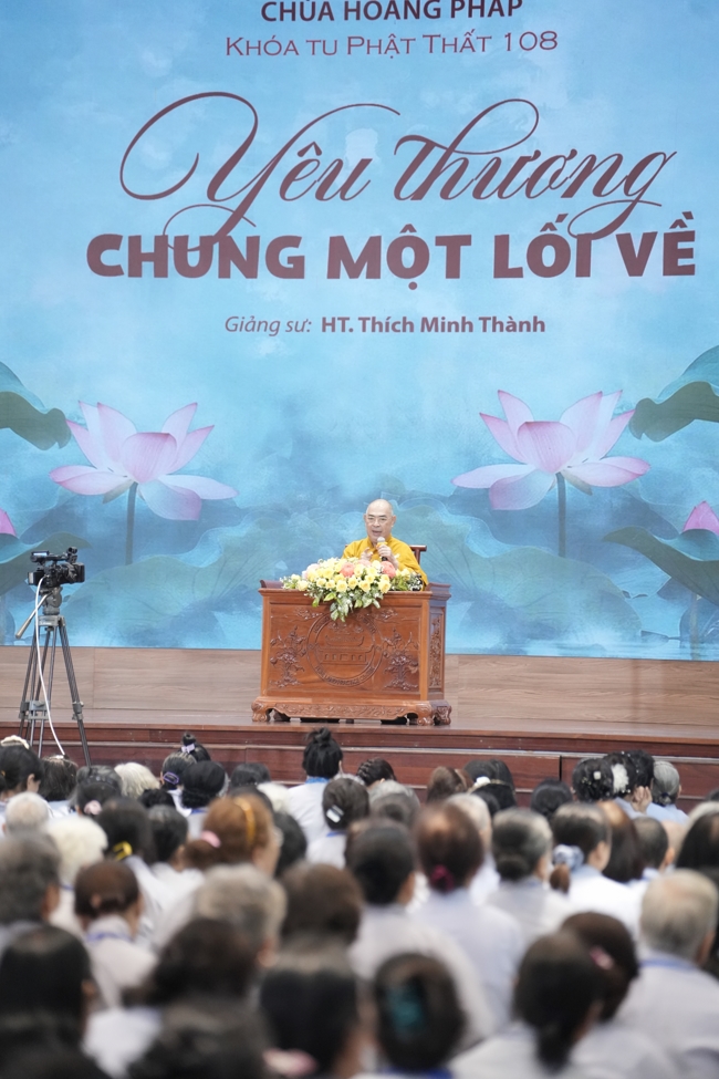 Pháp thoại Yêu Thương Chung Một Lối Về - HT.Thích Minh Thành | Khóa Tu Phật Thất 108.