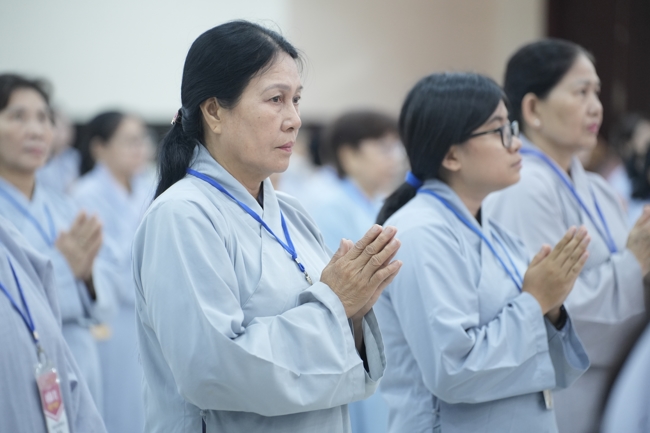 Khai khóa Khóa Tu Phật Thất lần 108.