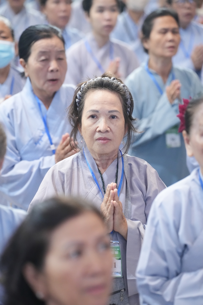 Khai khóa Khóa Tu Phật Thất lần 108.