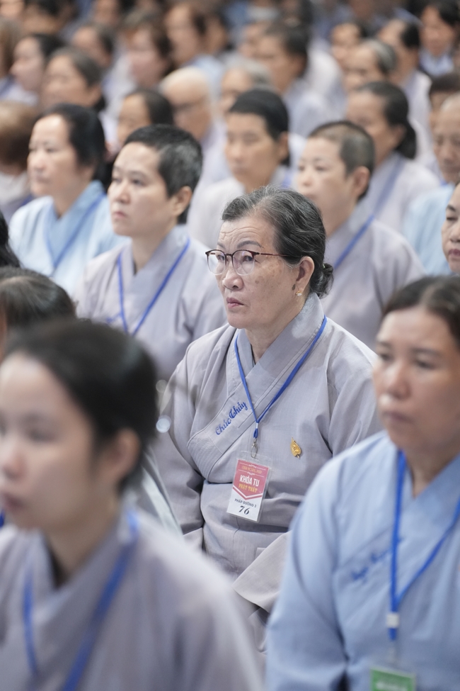Khai khóa Khóa Tu Phật Thất lần 108.