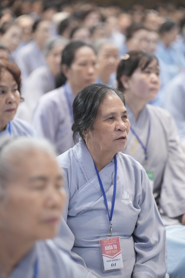 Khai khóa Khóa Tu Phật Thất lần 108.