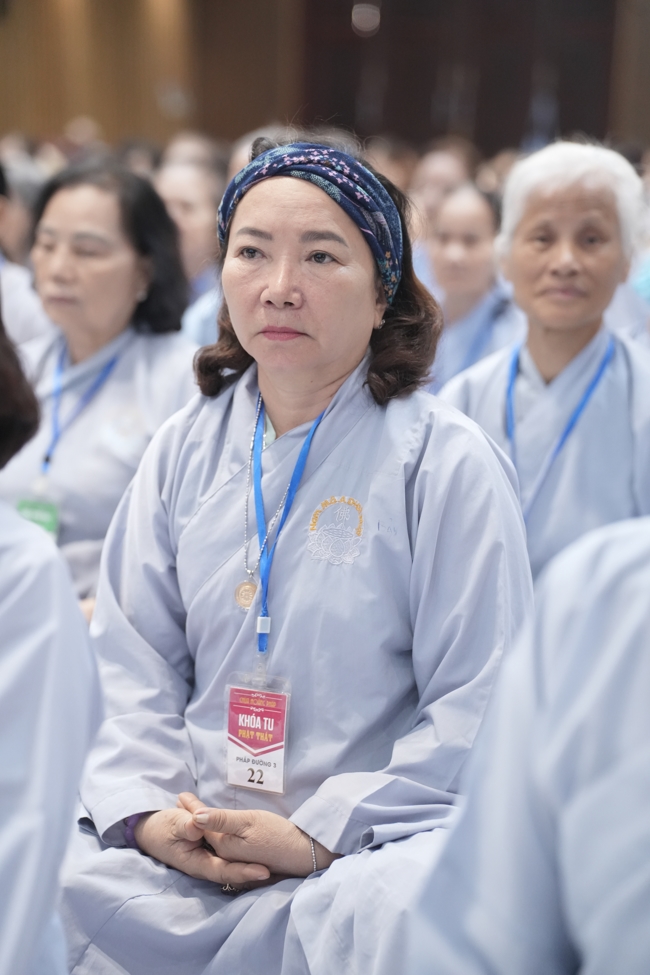 Khai khóa Khóa Tu Phật Thất lần 108.