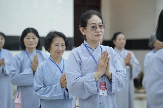 Khai khóa Khóa Tu Phật Thất lần 108.