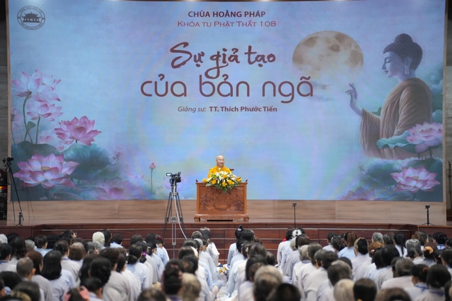 Pháp thoại “Sự Giả Tạo Của Bản Ngã” và buổi chia sẻ pháp của Hoà thượng Đạo trưởng | Khóa Tu Phật Thất 108.