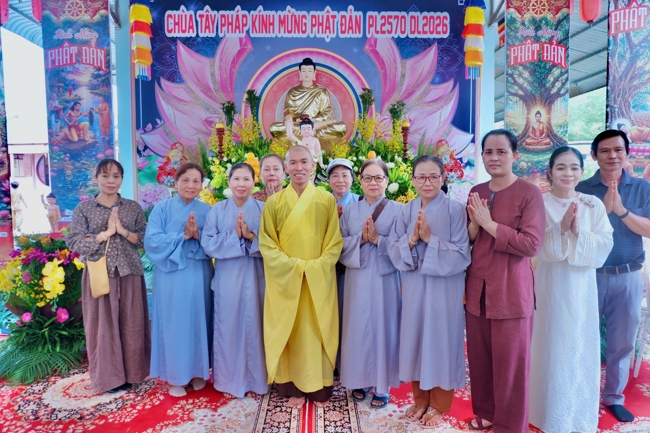 Chùa Tây Pháp (Tây Ninh): Trang nghiêm tổ chức Đại lễ Phật đản PL.2570-DL.2026.