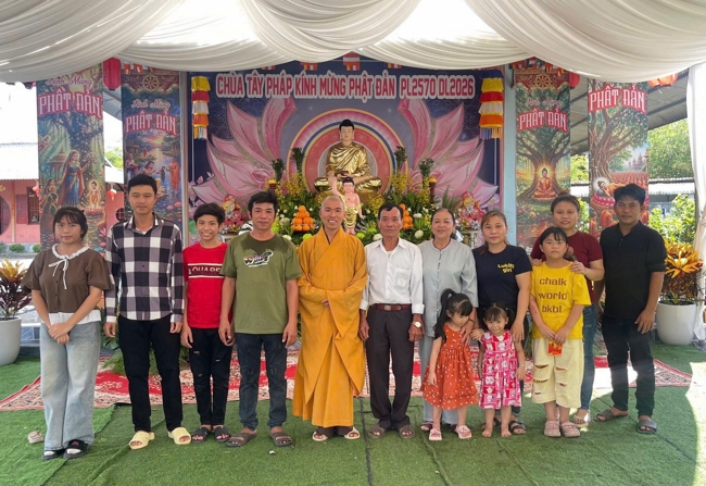 Chùa Tây Pháp (Tây Ninh): Trang nghiêm tổ chức Đại lễ Phật đản PL.2570-DL.2026.
