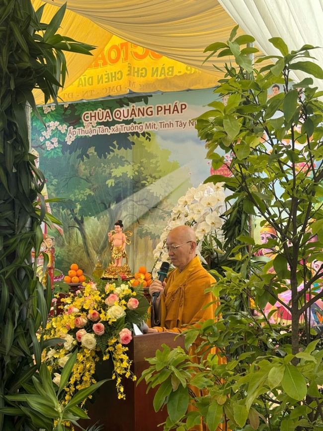 Chùa Quảng Pháp (Tây Ninh): Trang nghiêm tổ chức Đại lễ Phật đản PL.2570-DL.2026.