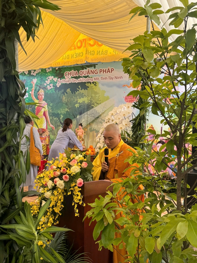 Chùa Quảng Pháp (Tây Ninh): Trang nghiêm tổ chức Đại lễ Phật đản PL.2570-DL.2026.