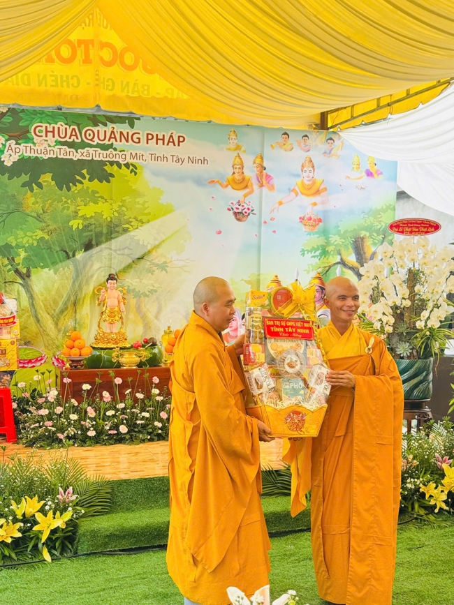 Chùa Quảng Pháp (Tây Ninh): Trang nghiêm tổ chức Đại lễ Phật đản PL.2570-DL.2026.