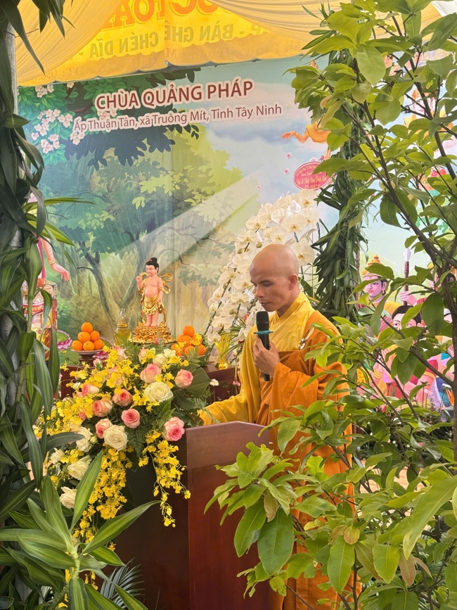 Chùa Quảng Pháp (Tây Ninh): Trang nghiêm tổ chức Đại lễ Phật đản PL.2570-DL.2026.