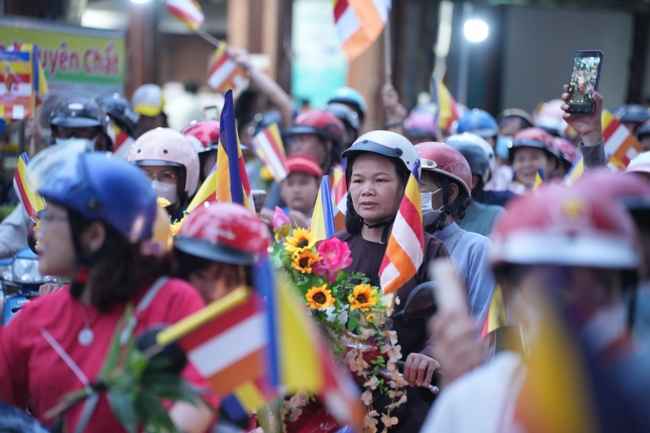 Parade with floats celebrating for the Buddha Birthday 2026
