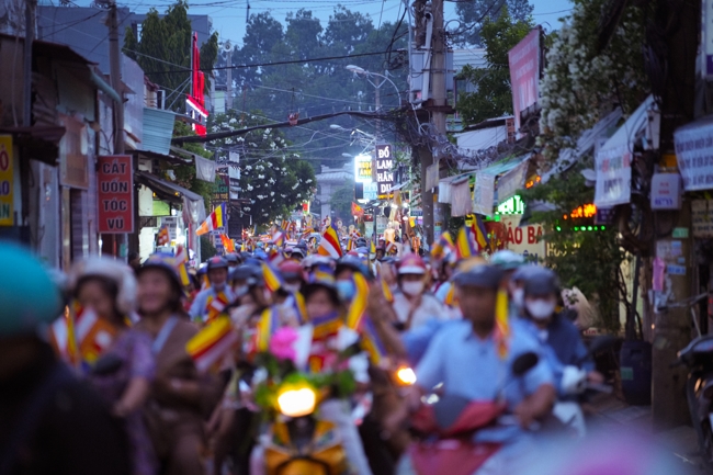 Parade with floats celebrating for the Buddha Birthday 2026