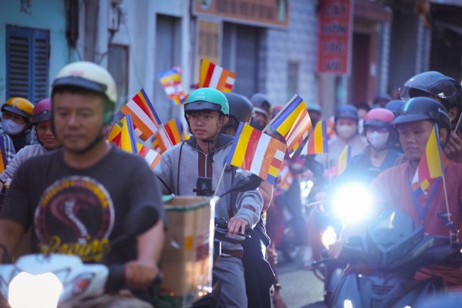 Parade with floats celebrating for the Buddha Birthday 2026