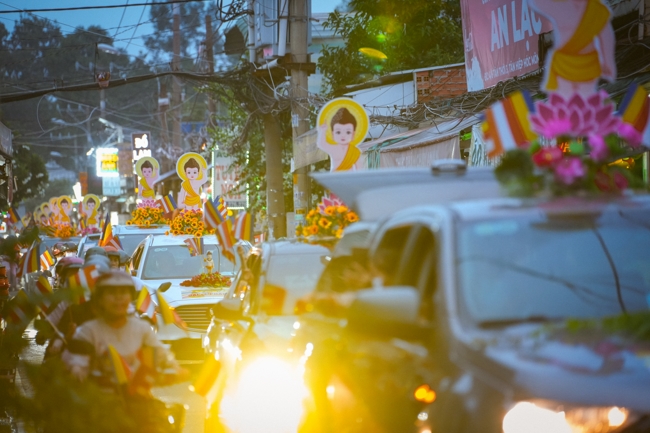 Parade with floats celebrating for the Buddha Birthday 2026