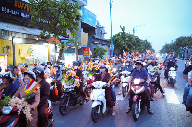 Parade with floats celebrating for the Buddha Birthday 2026