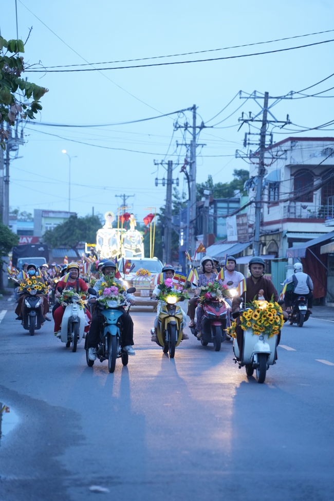 Parade with floats celebrating for the Buddha Birthday 2026