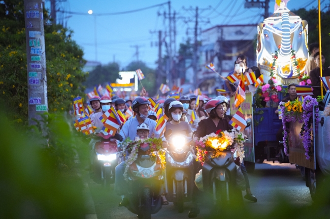 Parade with floats celebrating for the Buddha Birthday 2026