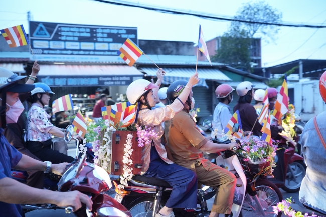 Parade with floats celebrating for the Buddha Birthday 2026