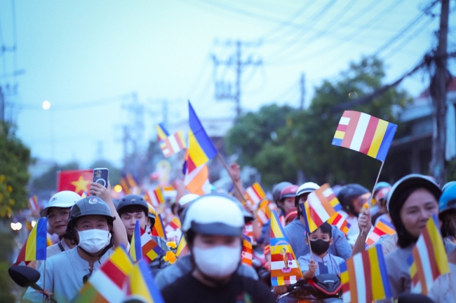 Parade with floats celebrating for the Buddha Birthday 2026