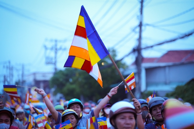 Parade with floats celebrating for the Buddha Birthday 2026