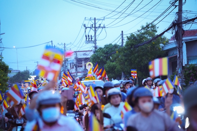 Parade with floats celebrating for the Buddha Birthday 2026