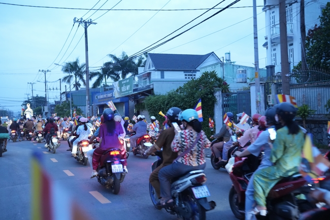 Parade with floats celebrating for the Buddha Birthday 2026