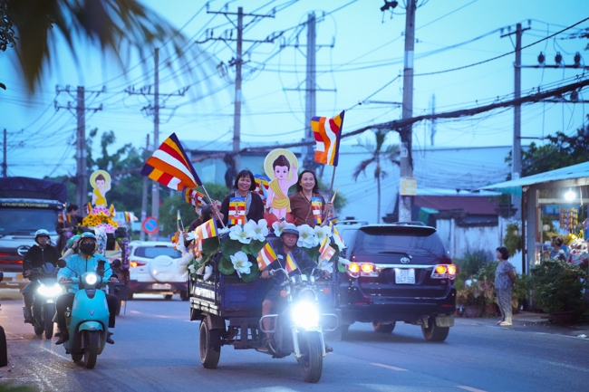Parade with floats celebrating for the Buddha Birthday 2026