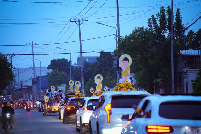 Parade with floats celebrating for the Buddha Birthday 2026