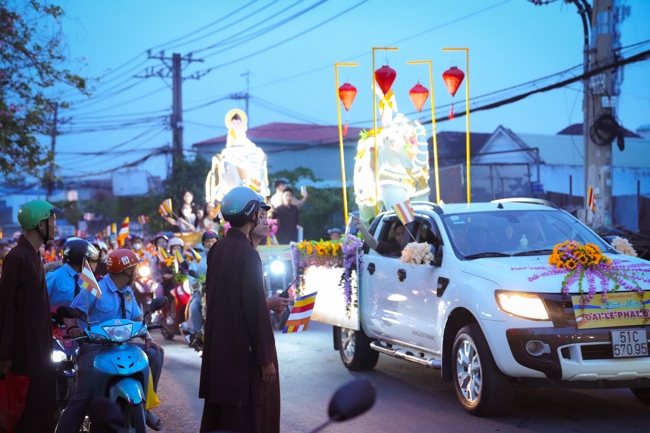 Parade with floats celebrating for the Buddha Birthday 2026