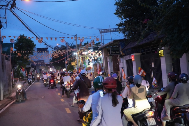 Parade with floats celebrating for the Buddha Birthday 2026