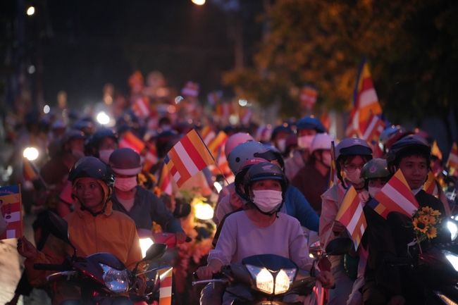 Parade with floats celebrating for the Buddha Birthday 2026