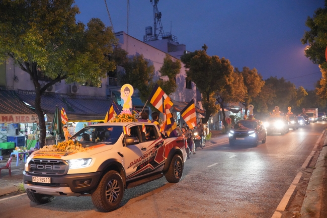 Parade with floats celebrating for the Buddha Birthday 2026