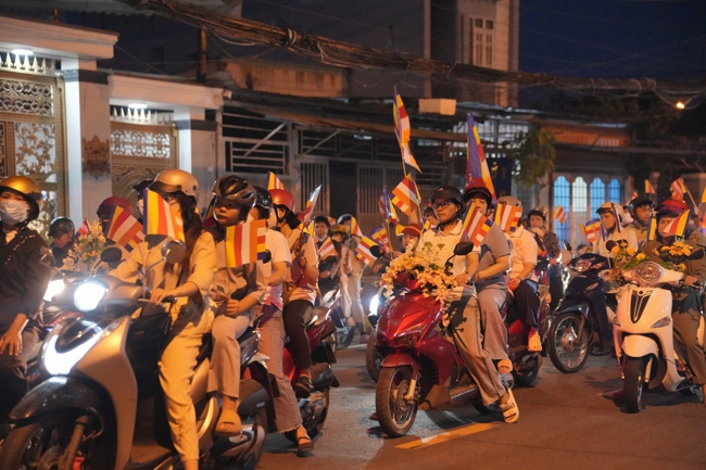 Parade with floats celebrating for the Buddha Birthday 2026