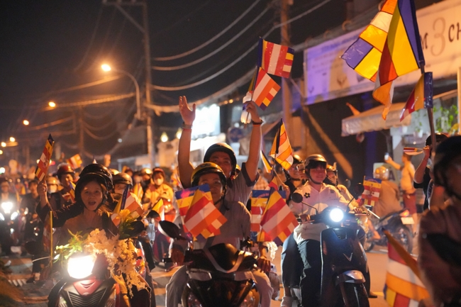 Parade with floats celebrating for the Buddha Birthday 2026