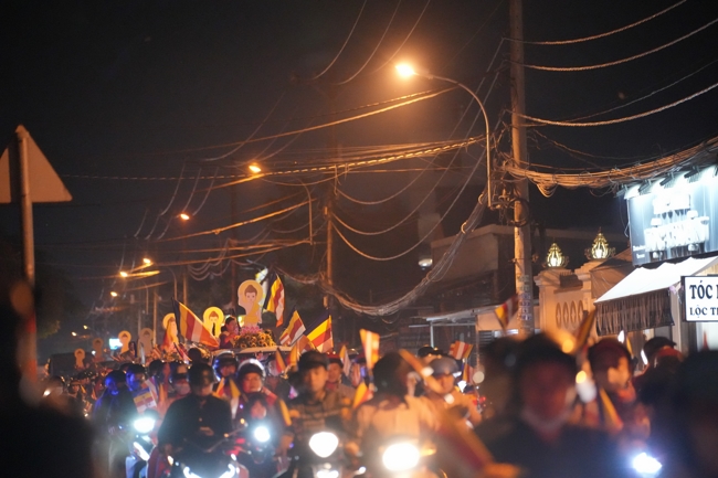 Parade with floats celebrating for the Buddha Birthday 2026
