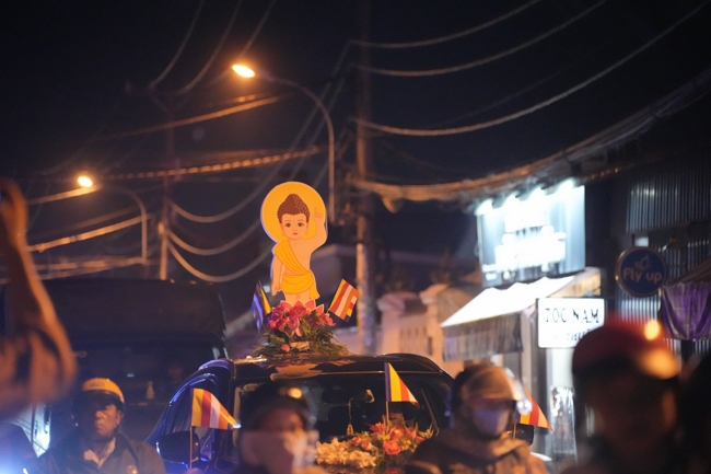 Parade with floats celebrating for the Buddha Birthday 2026