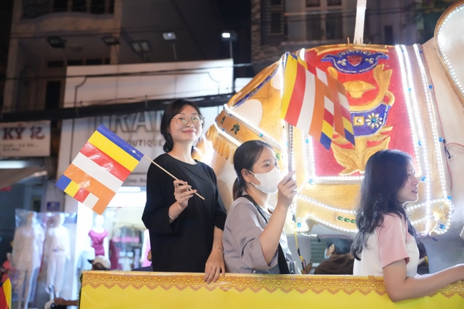 Parade with floats celebrating for the Buddha Birthday 2026