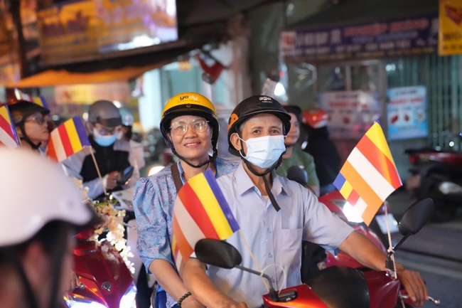 Parade with floats celebrating for the Buddha Birthday 2026