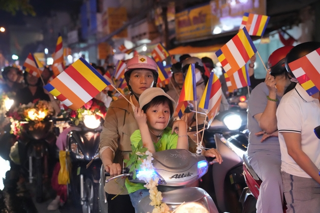 Parade with floats celebrating for the Buddha Birthday 2026