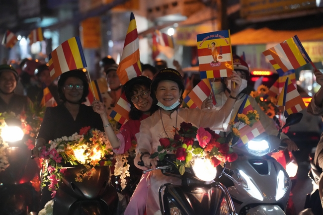Parade with floats celebrating for the Buddha Birthday 2026