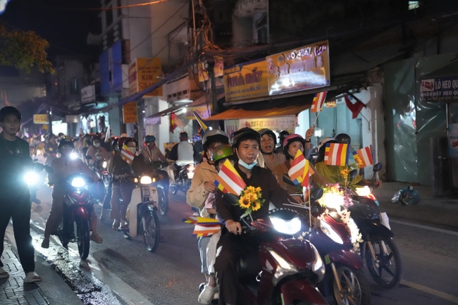 Parade with floats celebrating for the Buddha Birthday 2026